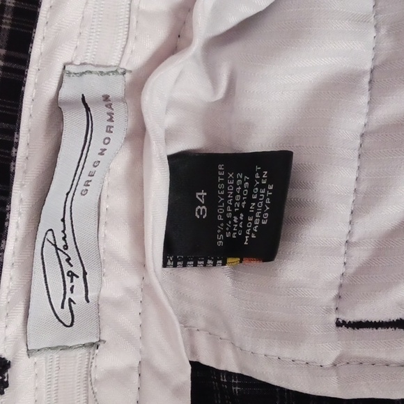 Greg Norman Blue Plaid Golf Shorts - Picture 5 of 5